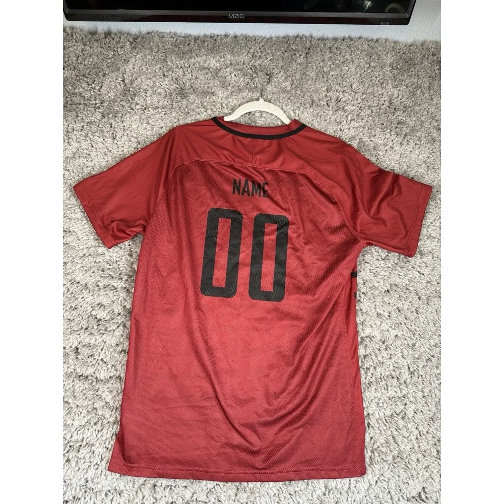Nike Dry US Short Sleeve Challenger 20 Jersey Men's L Maroon Red Black AC CD6117